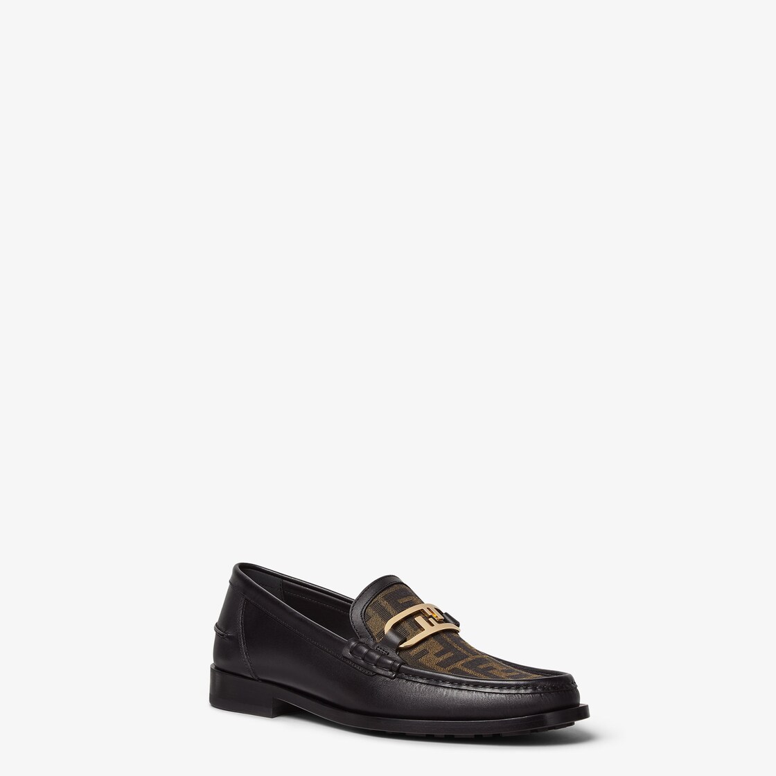 Fendi O'Lock loafers - Black leather loafers | Fendi