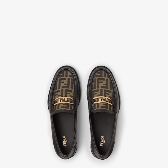 Fendi Loafers with visible stitched shoe apron and vamp decorated | Thumbnail 4