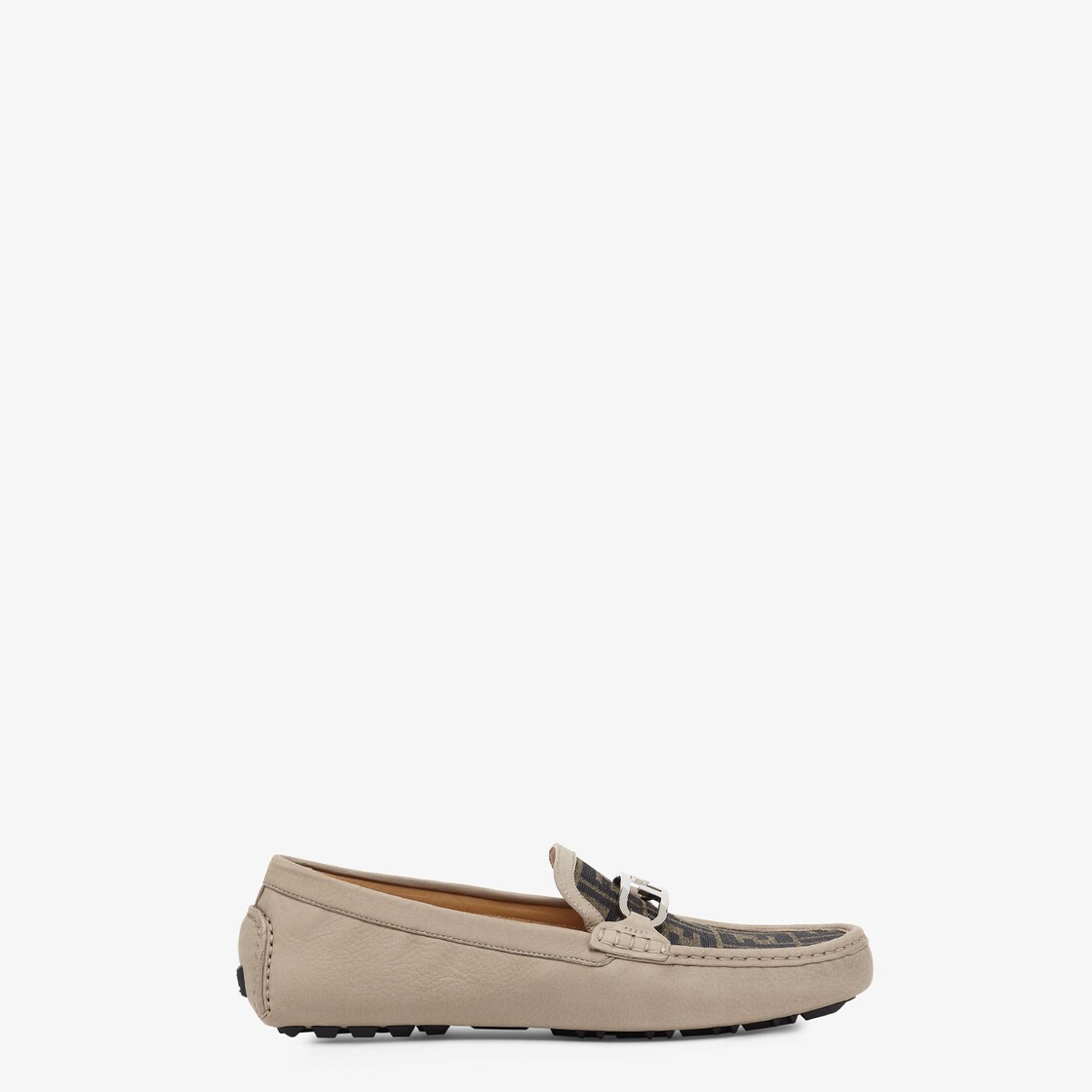 Fendi O'Lock loafers - Beige nubuck leather loafers