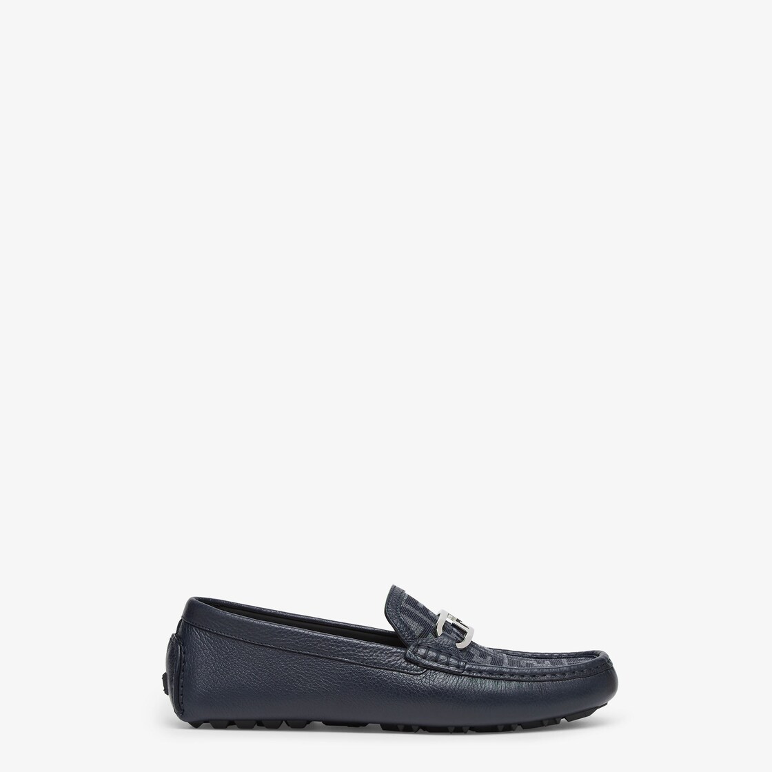 Fendi Driver O Lock Loafers Blue 7