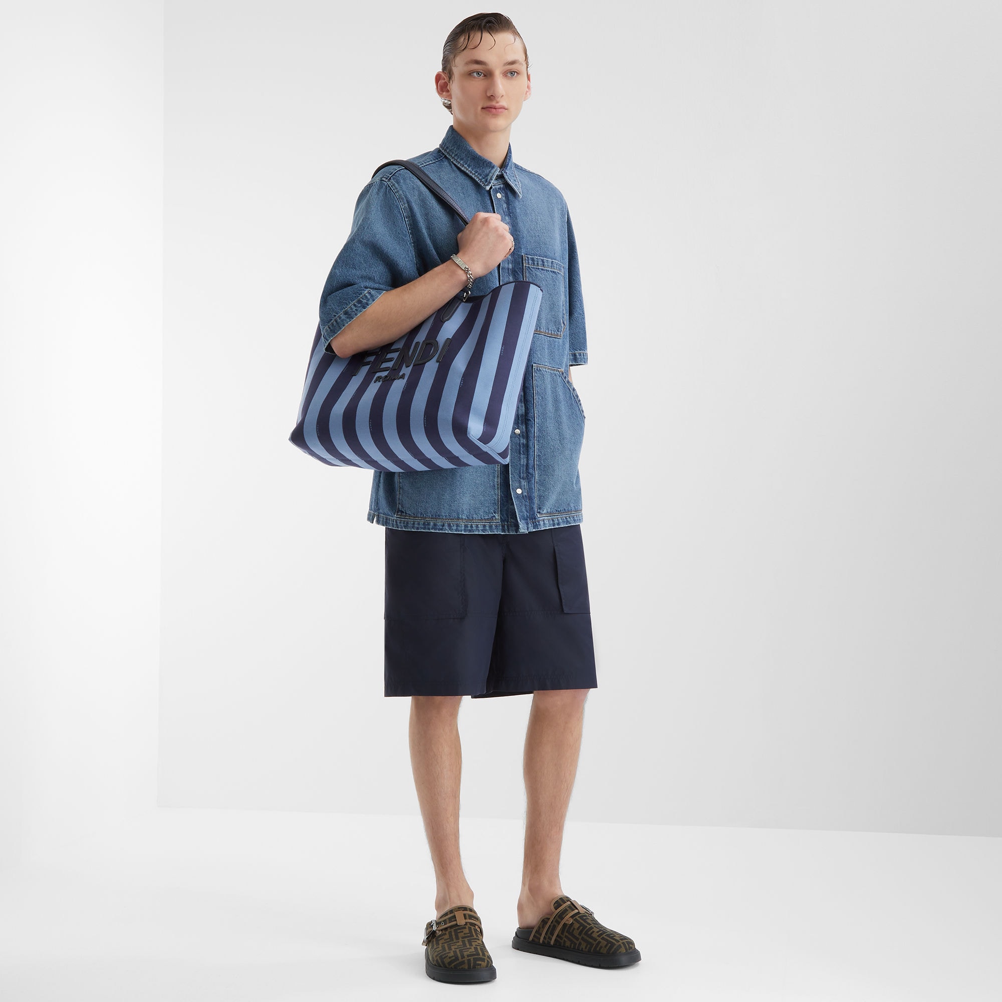 フェンディ フィール サボ ファブリック ブラウン | Fendi フェンディ フィール サボ ファブリック ブラウン | Fendi
