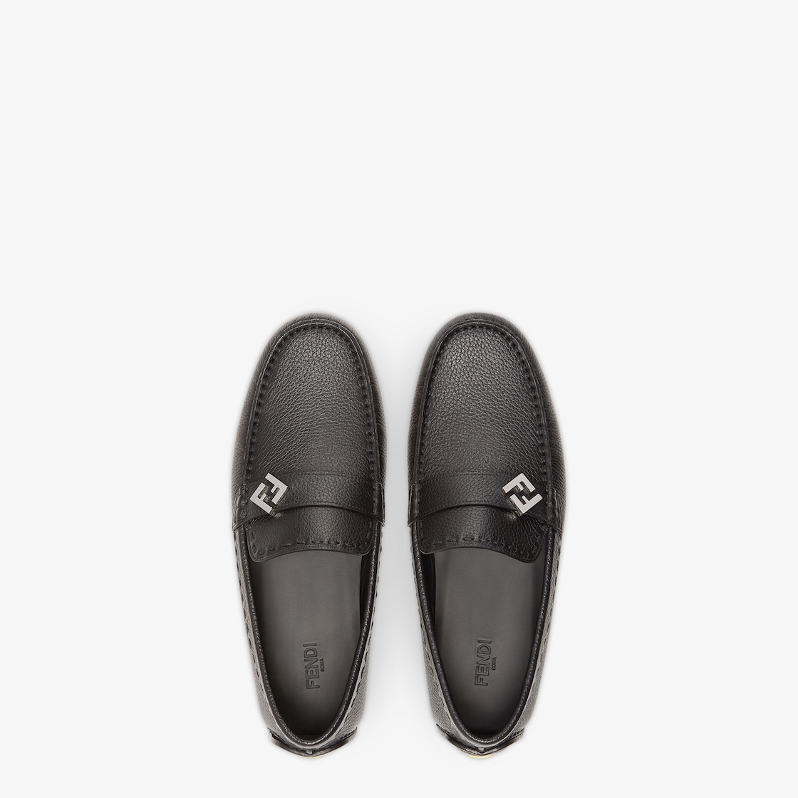 FF Squared Drivers Black leather driver loafers Black - Image 5/7