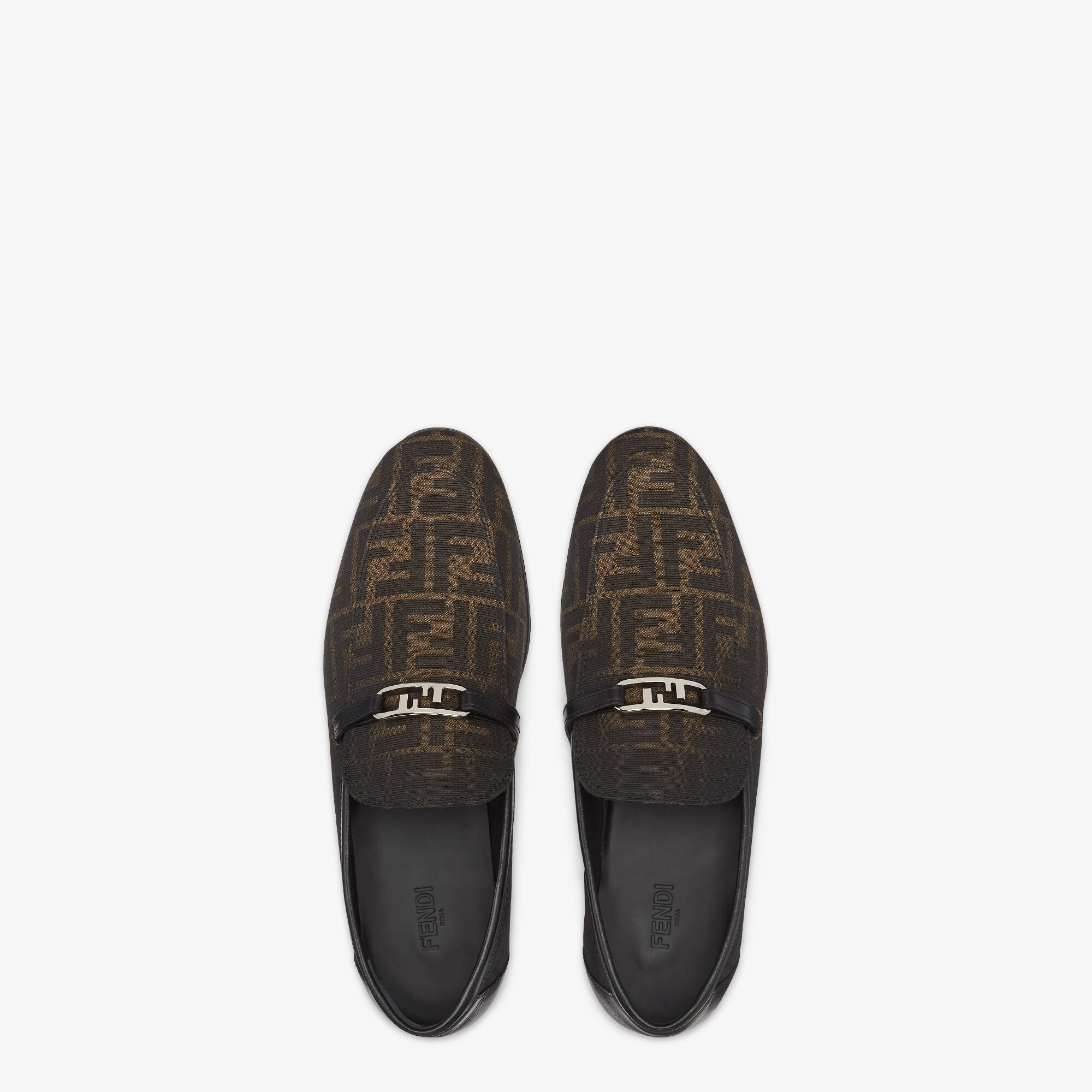 Fendi O Lock loafers Brown FF jacquard loafers Fendi