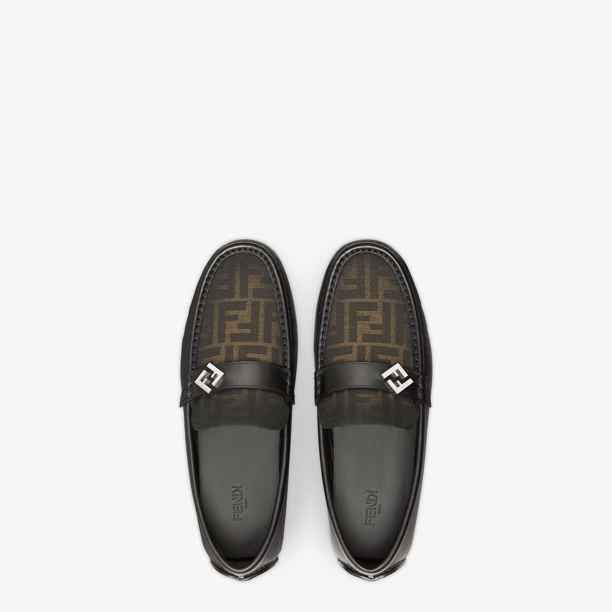 FF Metal Driving Loafers - Black | FENDI International