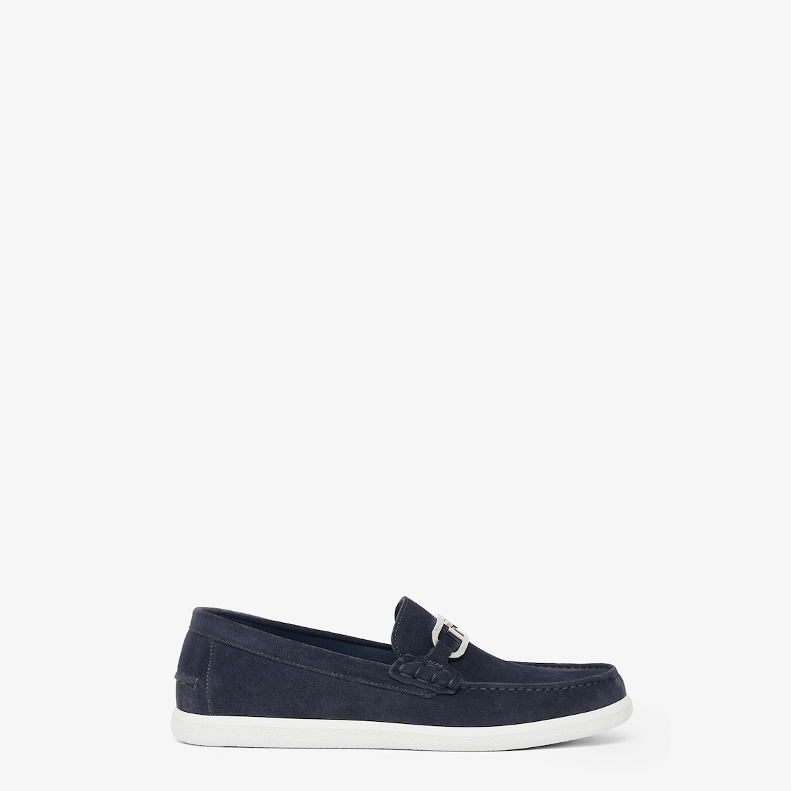 Fendi Fendi O'Lock loafers Blue suede loafers Blue - Image 1/7