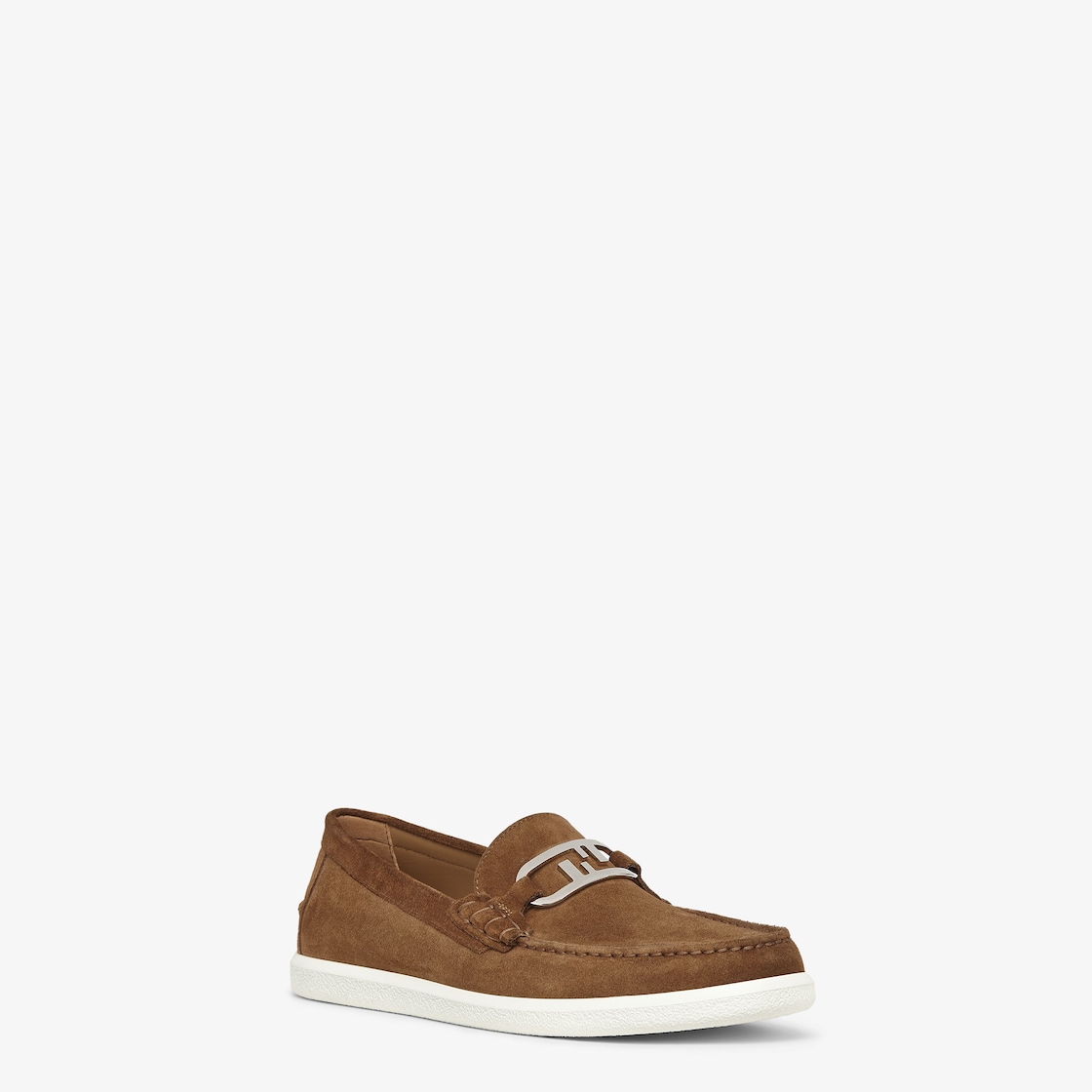 Fendi Fendi O'Lock loafers Brown suede loafers Brown - Image 2/6