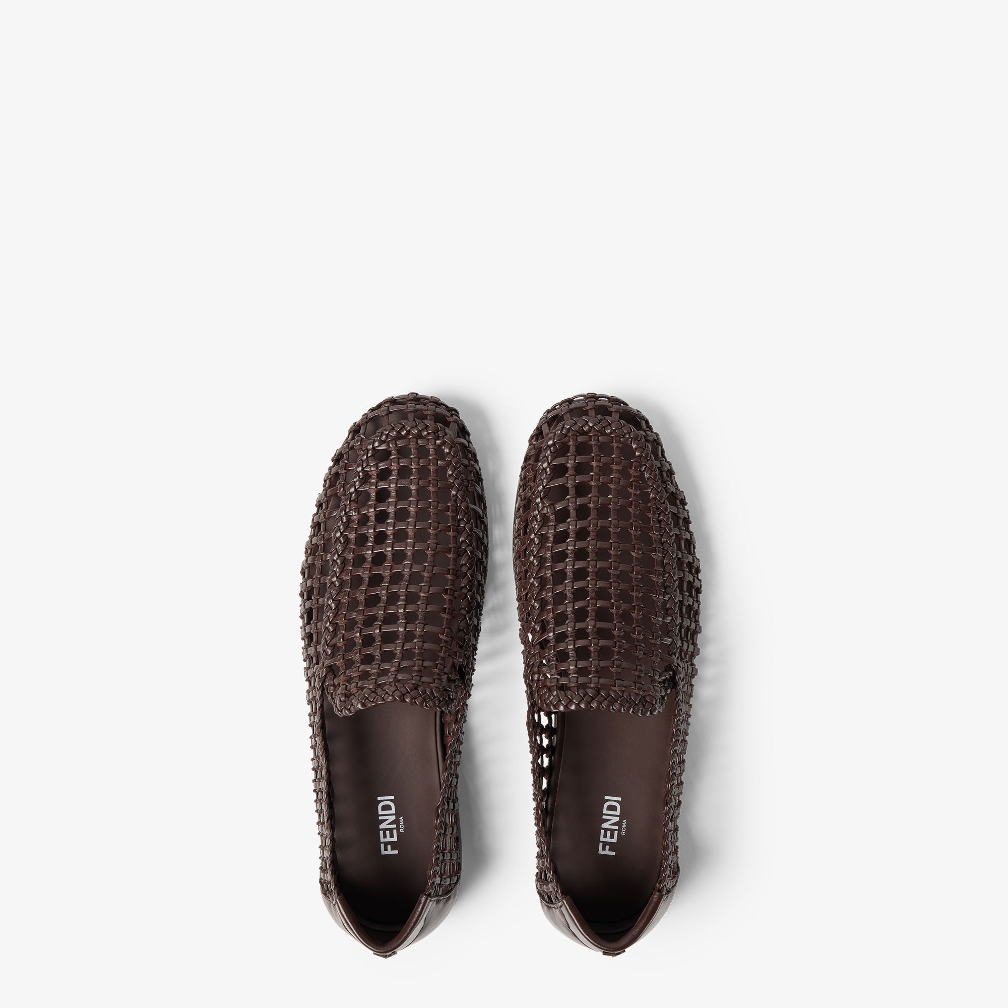 ローファー レザー ブラウン | Fendi