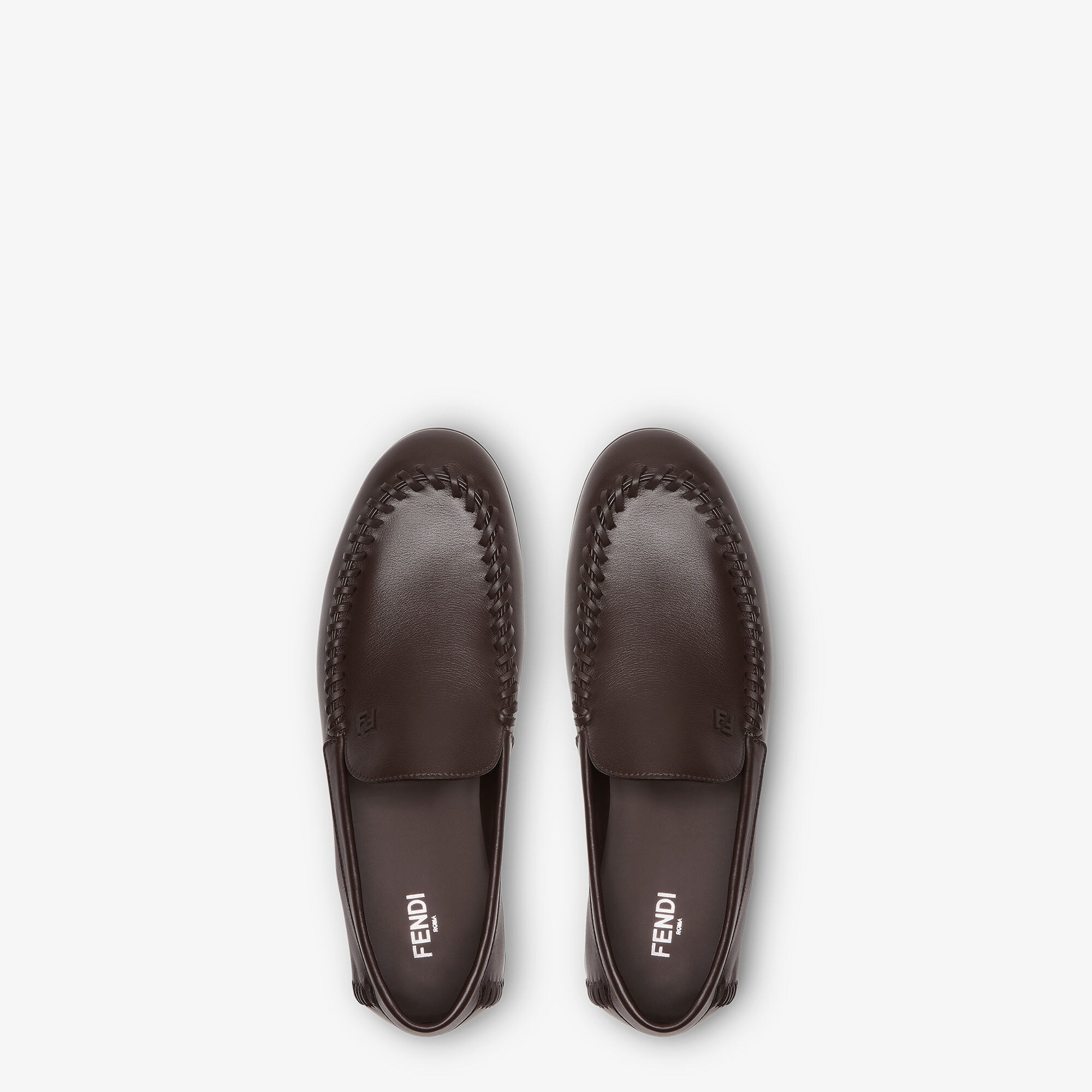 ローファー レザー ブラウン | Fendi