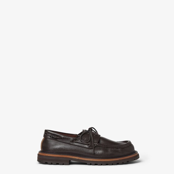 Fendi Lace-ups inspired by boat shoes, with threading along