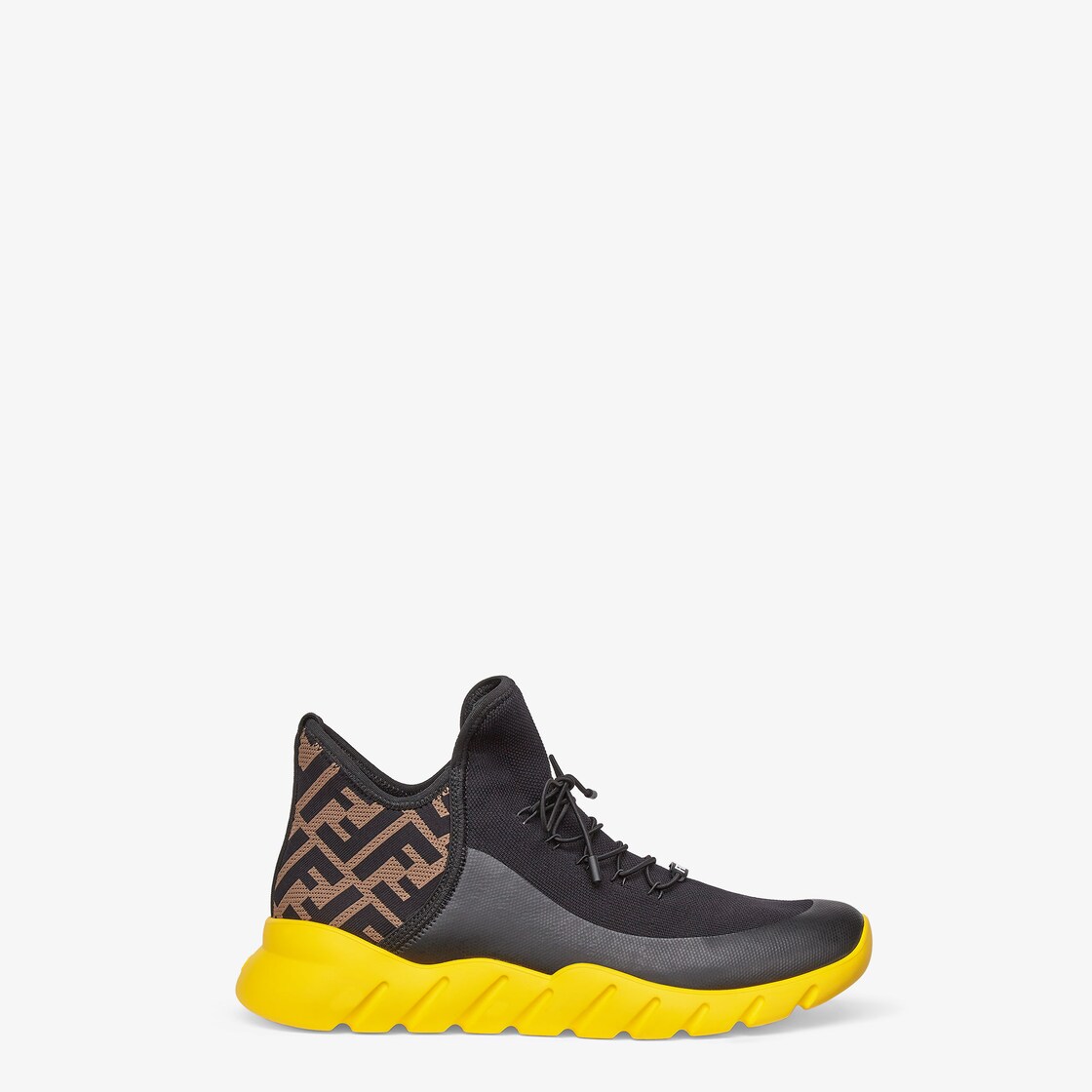 スニーカー - ブラックテクニカルメッシュ ハイトップ | Fendi