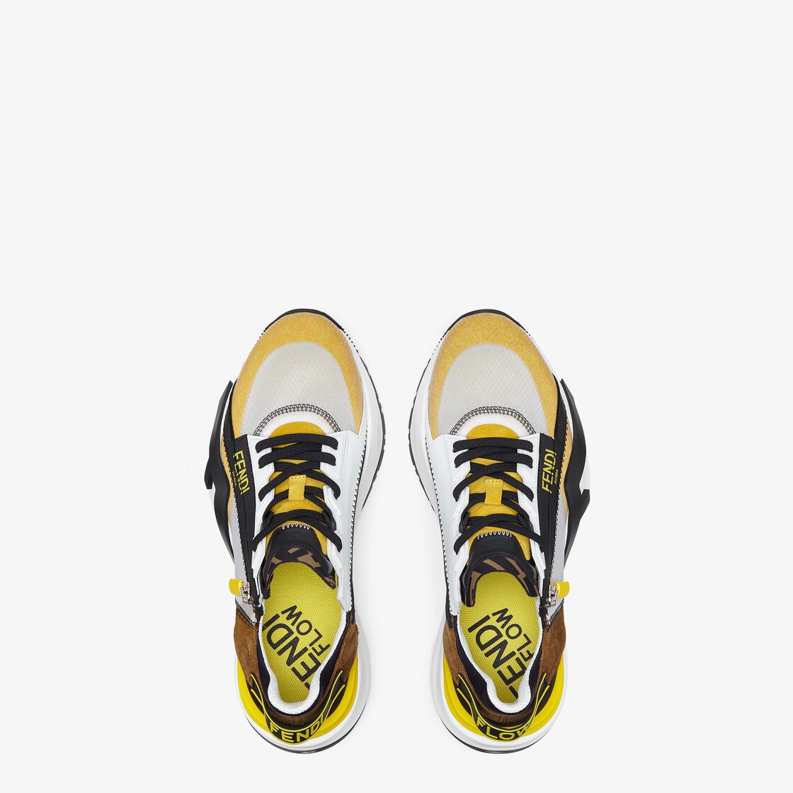 Fendi sales yellow sneakers