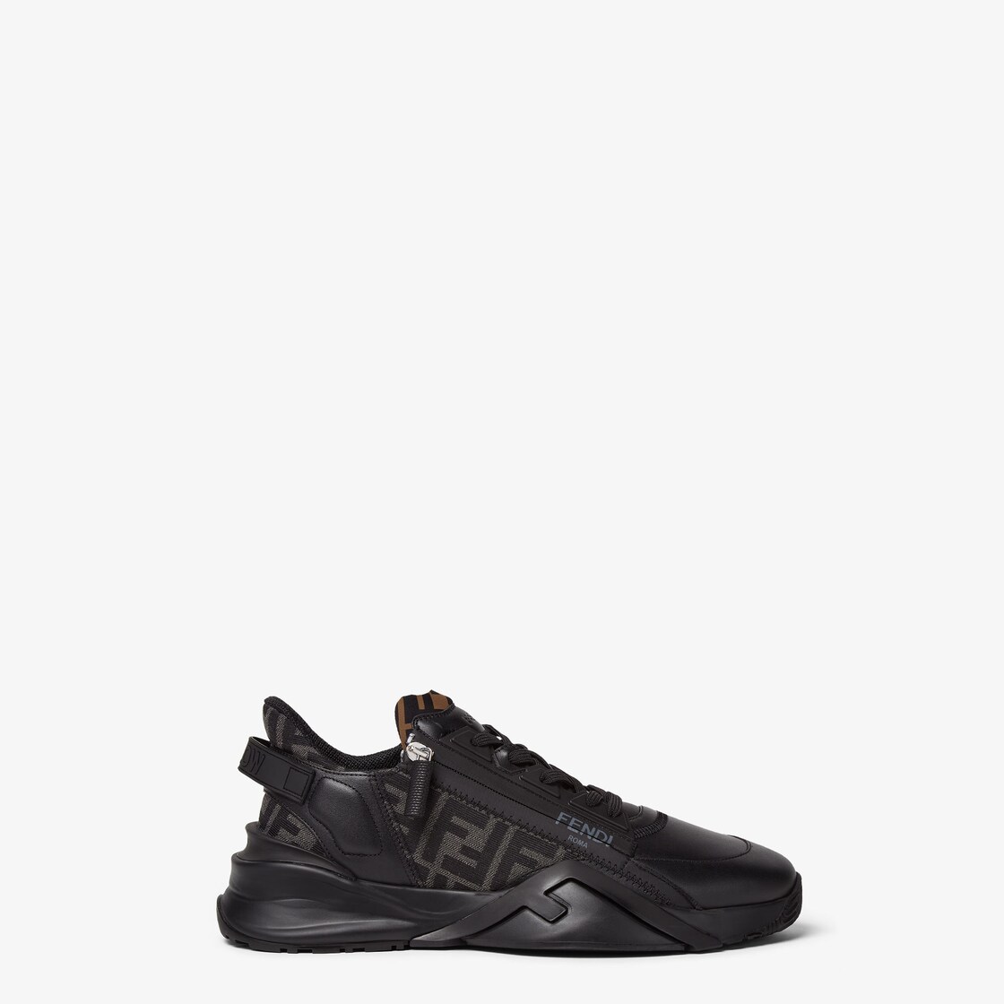 Fendi Flow Sneakers Leather Black Fendi