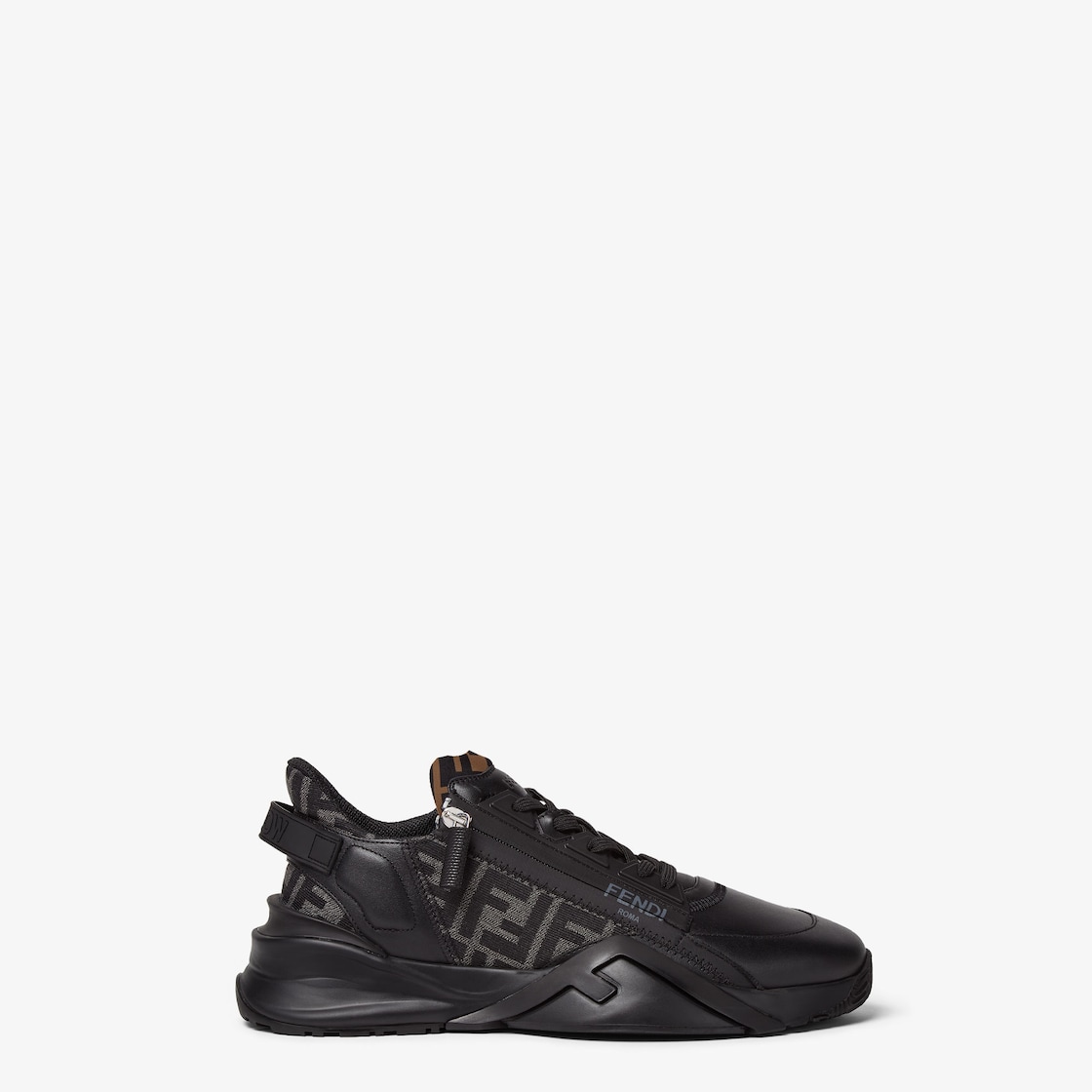 Fendi Flow Sneakers Black leather low-tops Black - Image 1/7