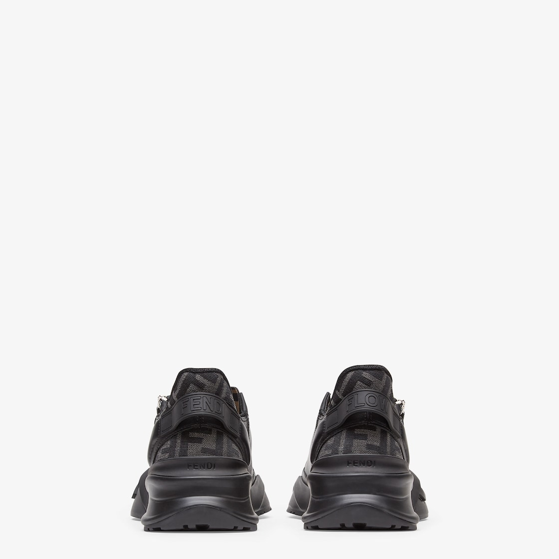 Fendi black hotsell leather sneakers