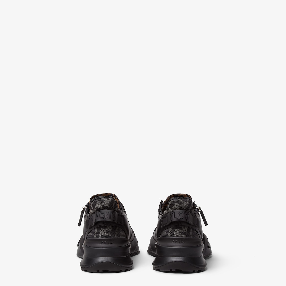 Fendi Flow Sneakers Black leather low-tops Black - Image 4/7