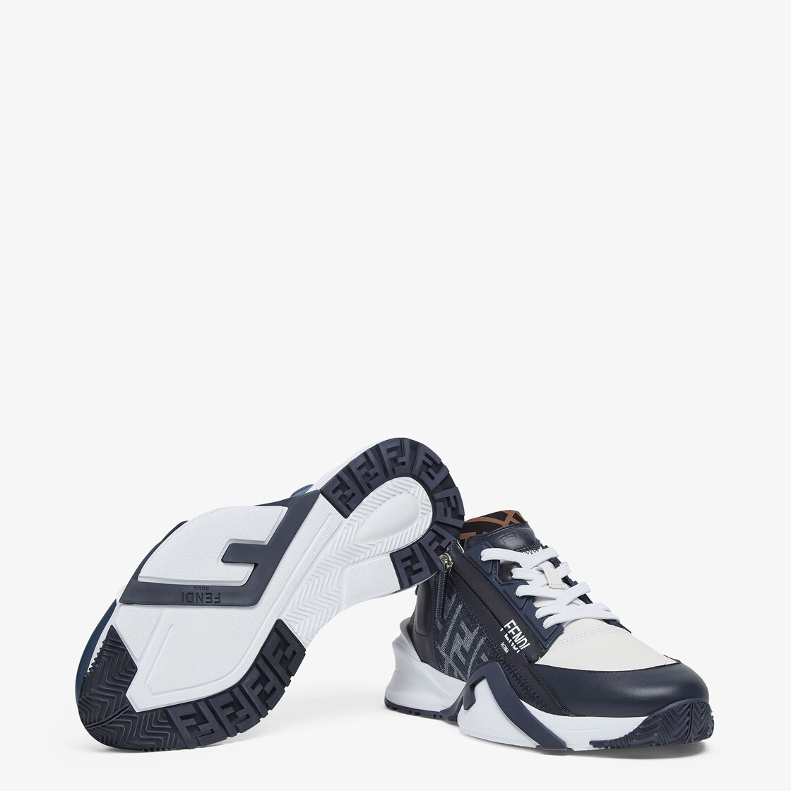 Fendi runner monochrome sneakers online