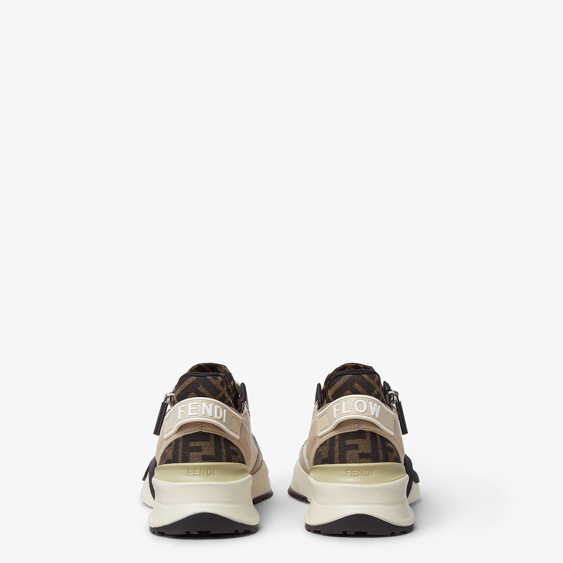 Fendi Flow Sneakers Leather Beige - Image 3/6