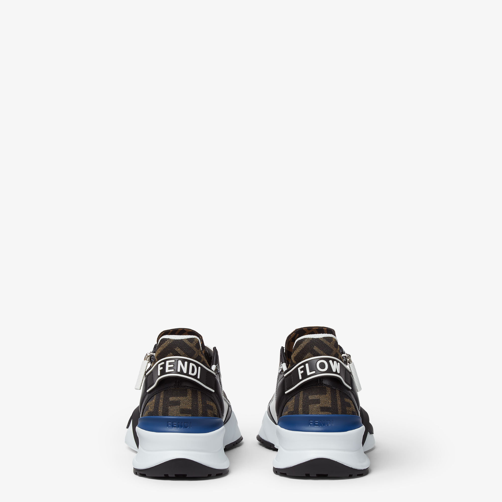 Fendi ◆ Faster Running Sneakers FENDI Faster Trainer Black Nubuck Leather Low-Top – LOZURI®