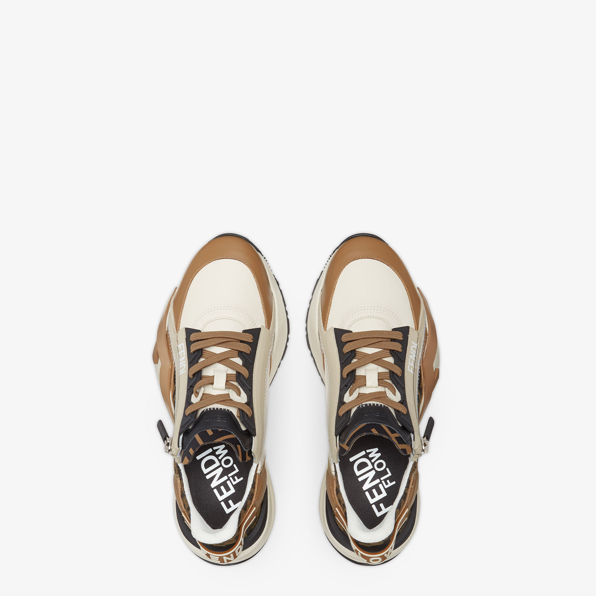 Brown fendi sneakers best sale