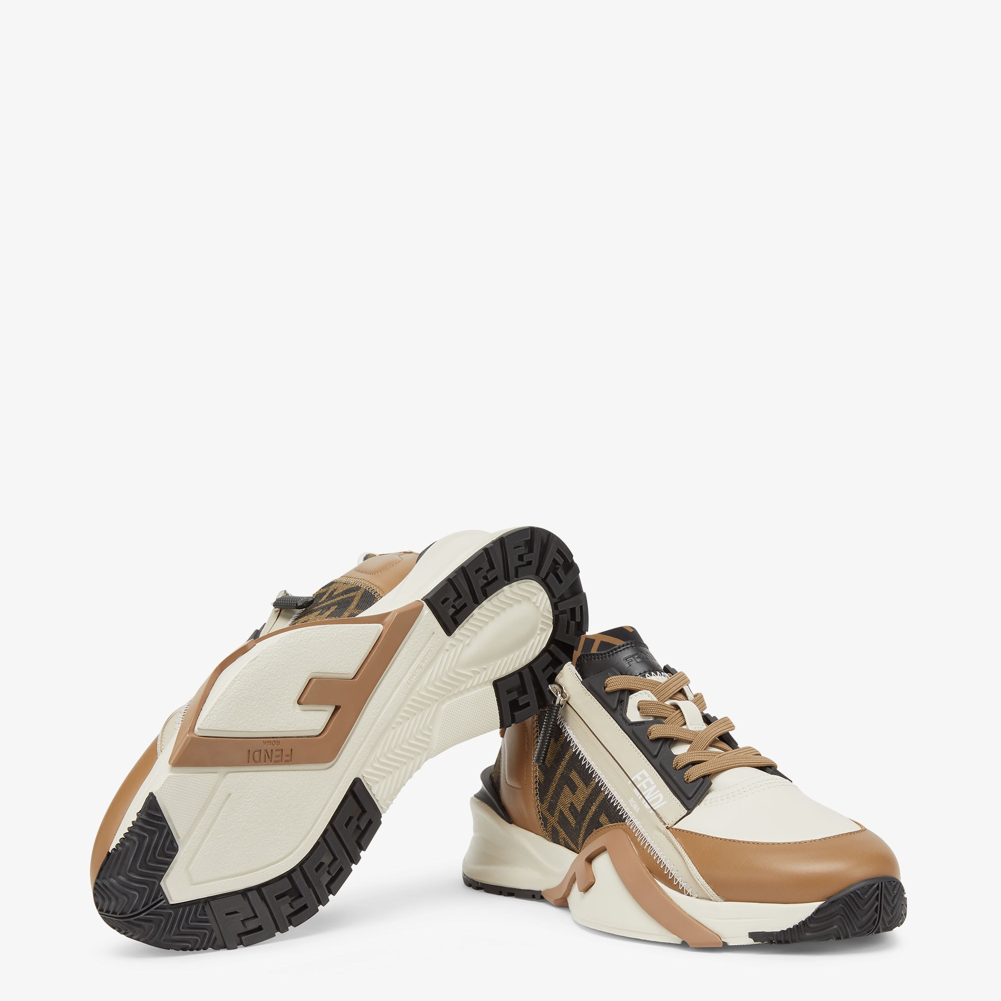 Fendi Flow Sneakers Leather Brown | Fendi Fendi Flow Sneakers Leather Brown | Fendi