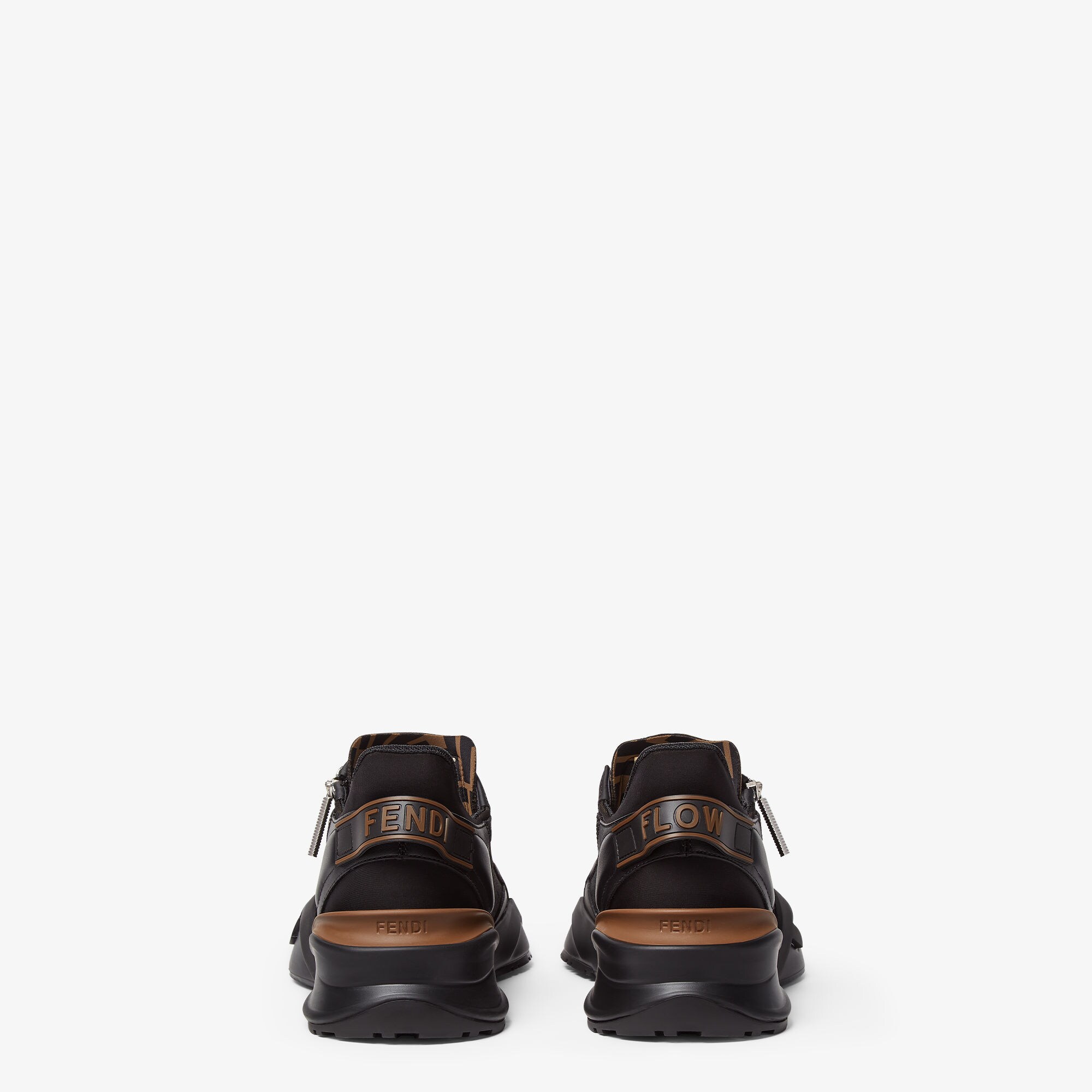 Fendi Flow Sneakers Leather Black | Fendi