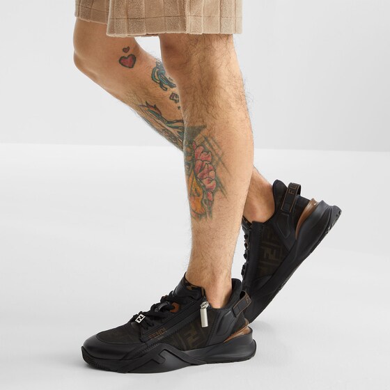 Fendi Slip-on sneakers with elasticated laces, side zip | Thumbnail 6