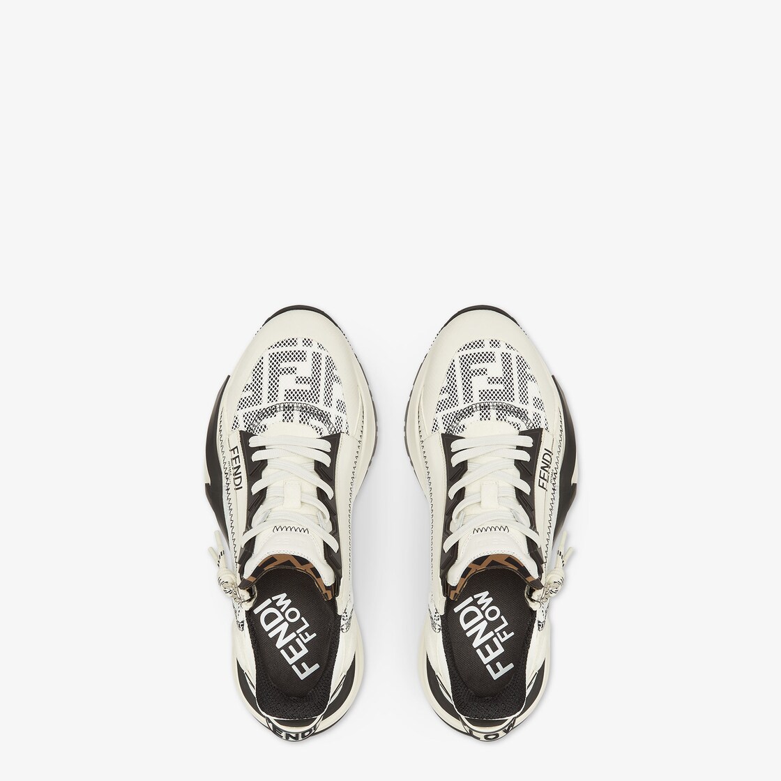 Fendi Flow Sneakers White FF Lycra® running shoe White - Image 4/5