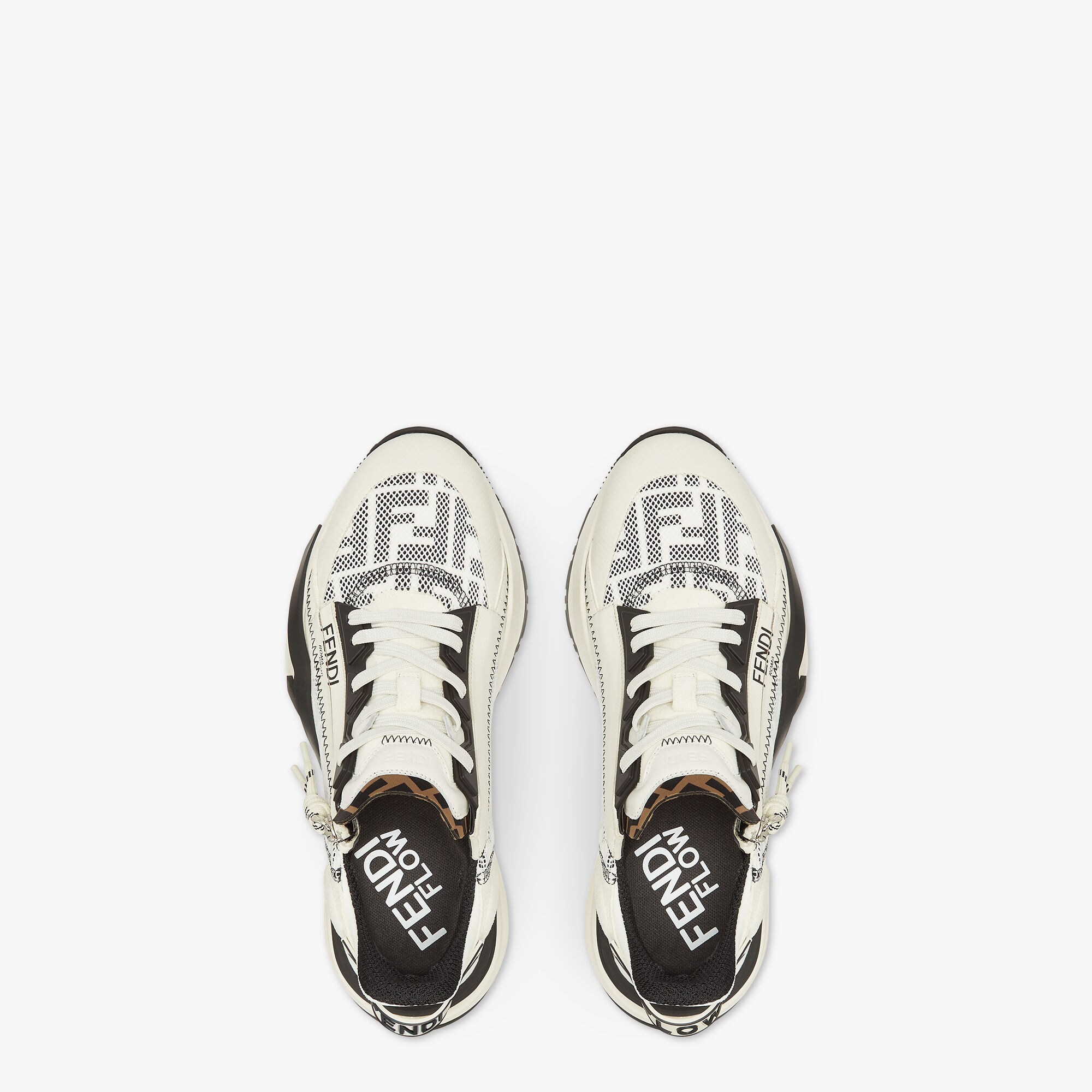 Fendi Flow Sneakers Fabric White | Fendi