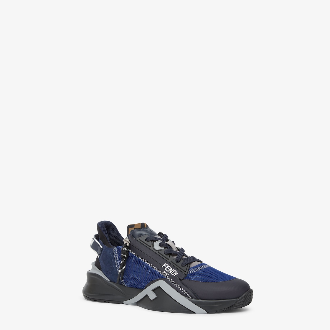 Fendi Flow Sneakers Fabric Blue Fendi