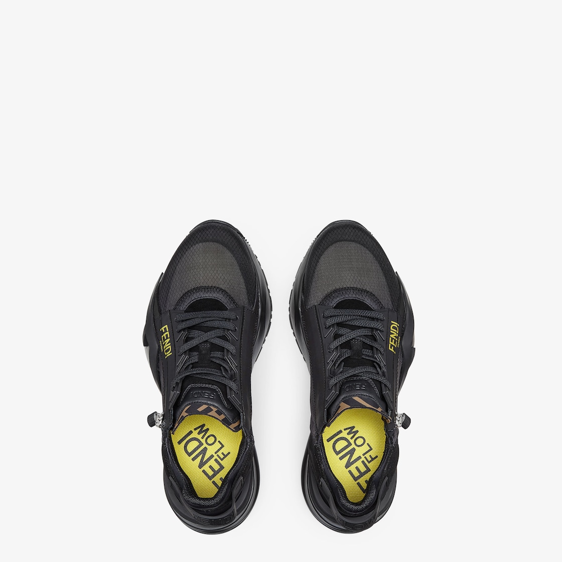 Fendi Flow - Black nylon low tops | Fendi