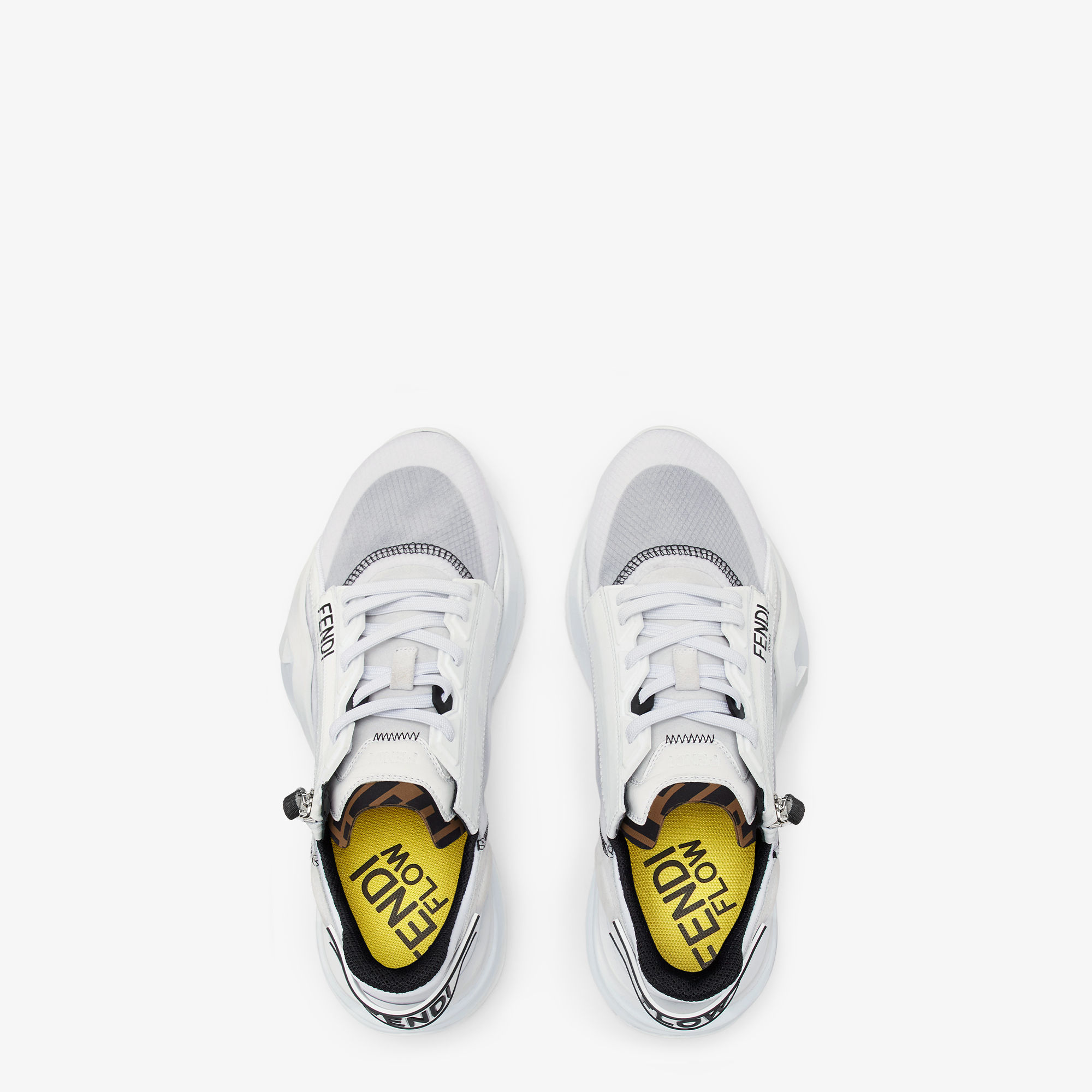 All white fendi sneakers sale