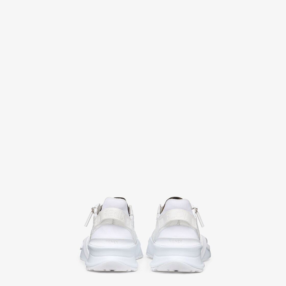 Fendi Flow - White caiman low-tops