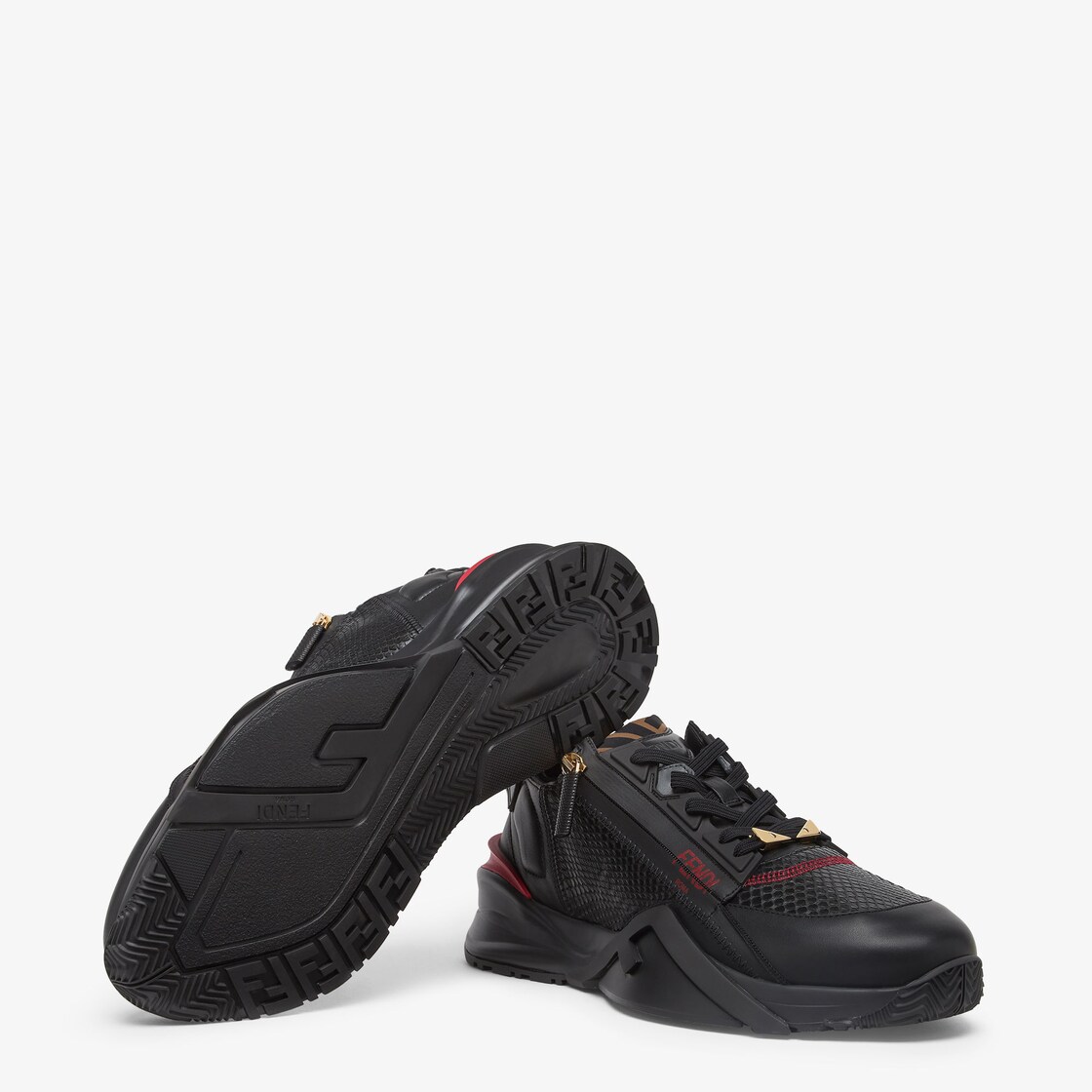 Fendi Eyes Flow Sneakers Precious Skin Black - Image 5/5