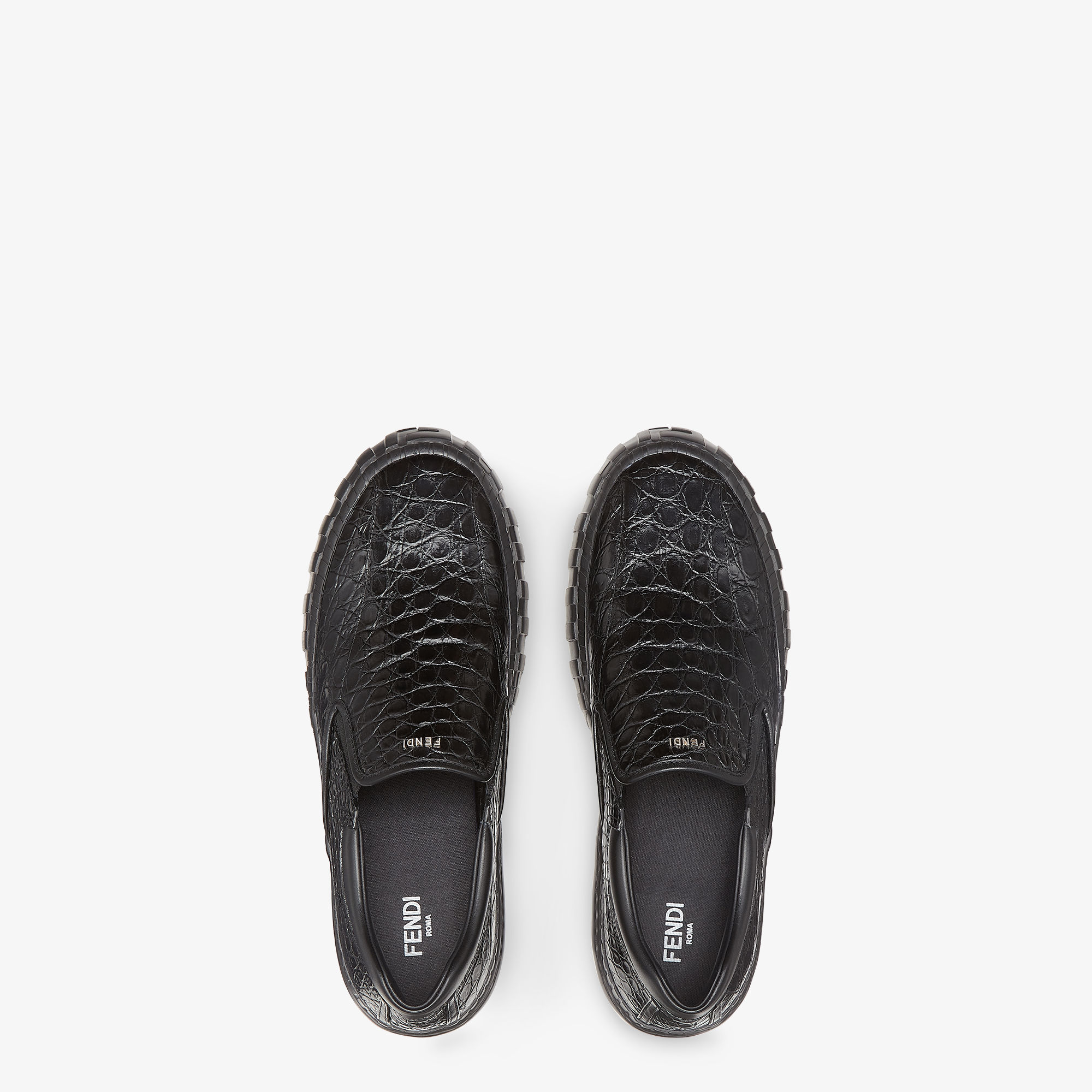 fendi force leather sneaker
