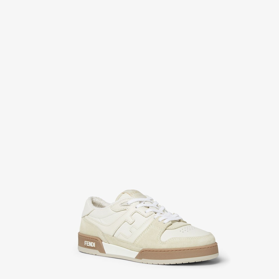 Fendi Match Sneakers White suede low tops White - Image 2/4