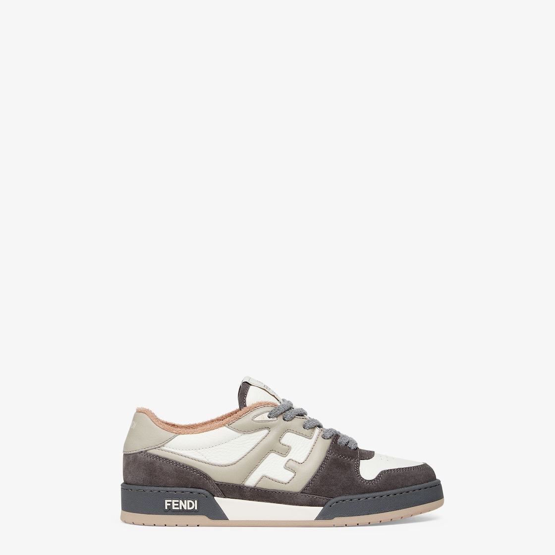 Fendi Match Sneakers Gray suede low-tops Gray - Image 1/6