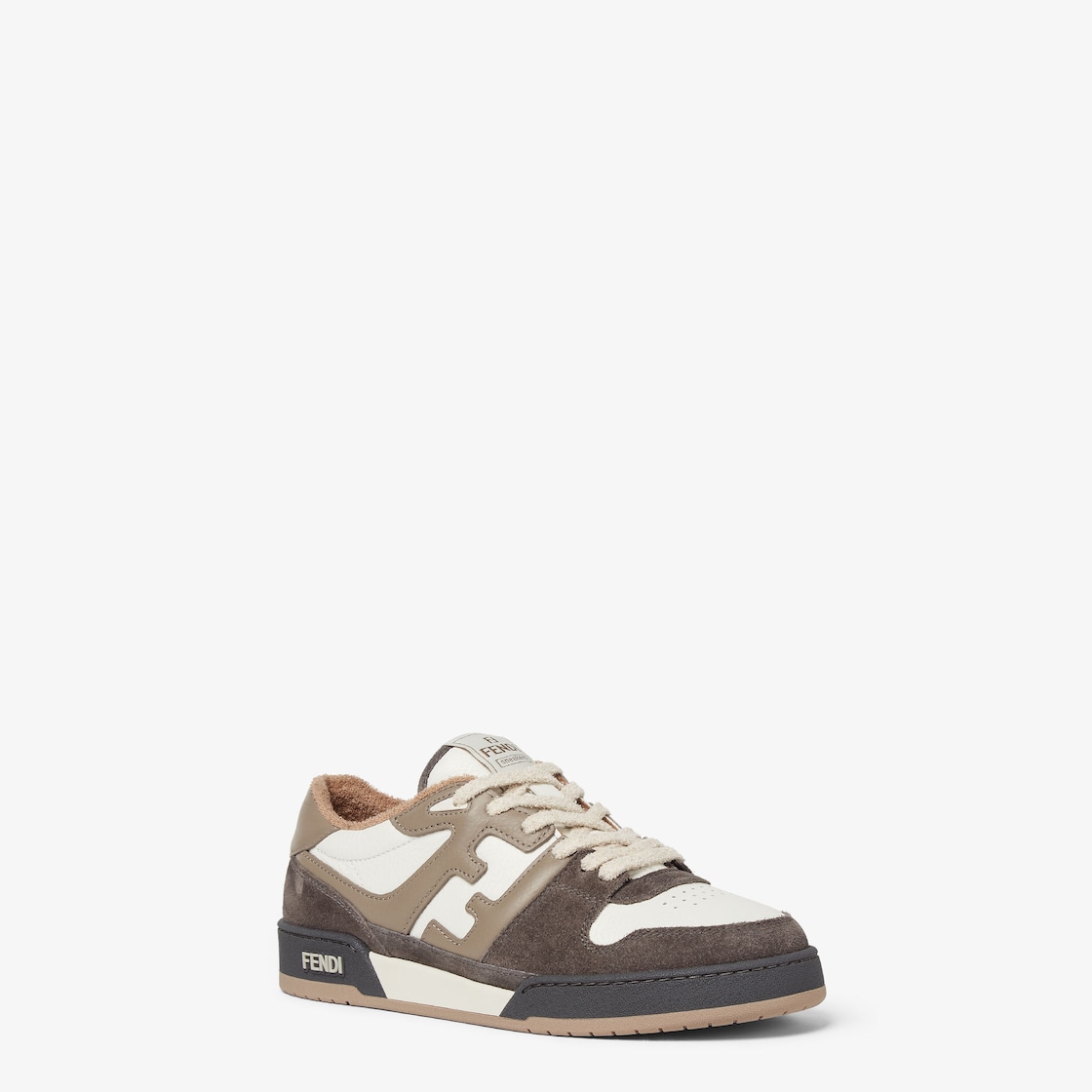 Fendi Match - Gray suede low-tops | Fendi