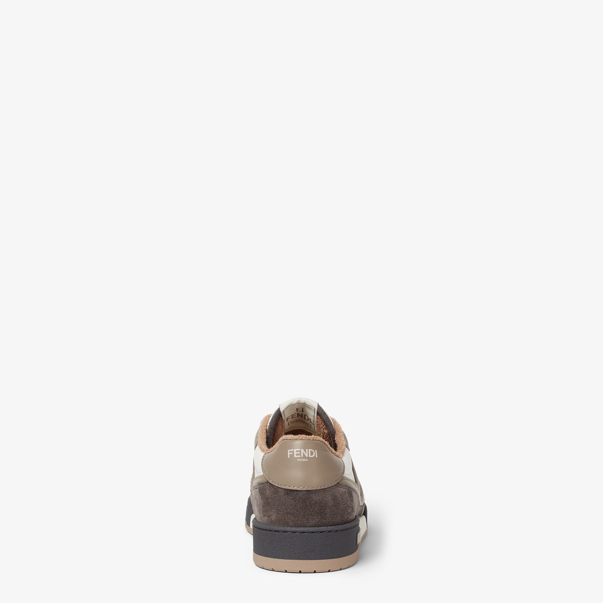 Fendi Match Sneakers Leather Gray | Fendi