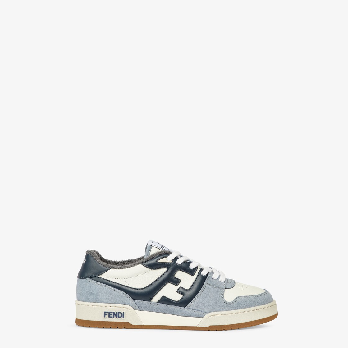 Fendi Match - Light blue suede low tops | Fendi