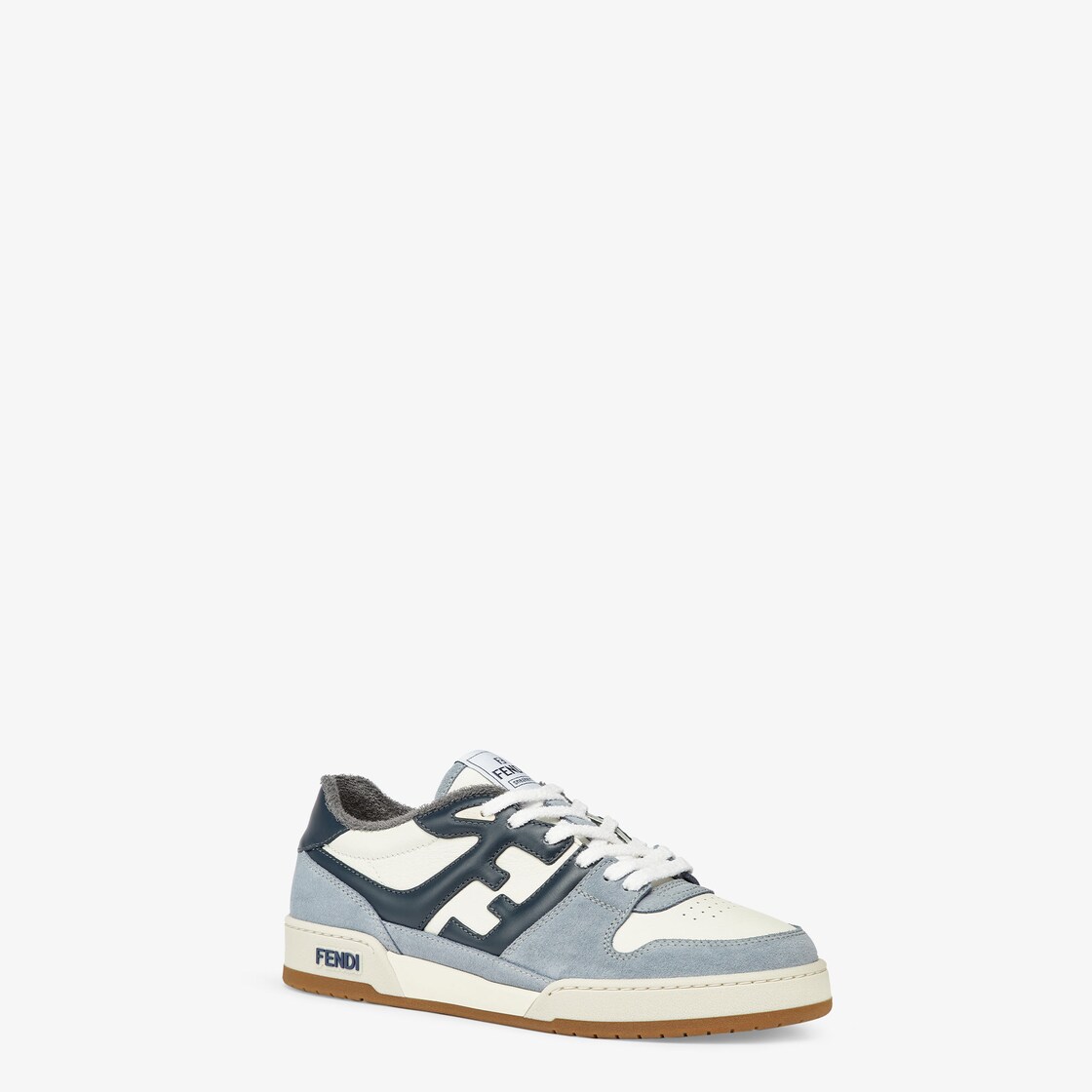 Fendi Match Sneakers Light blue suede low tops Light blue - Image 3/6