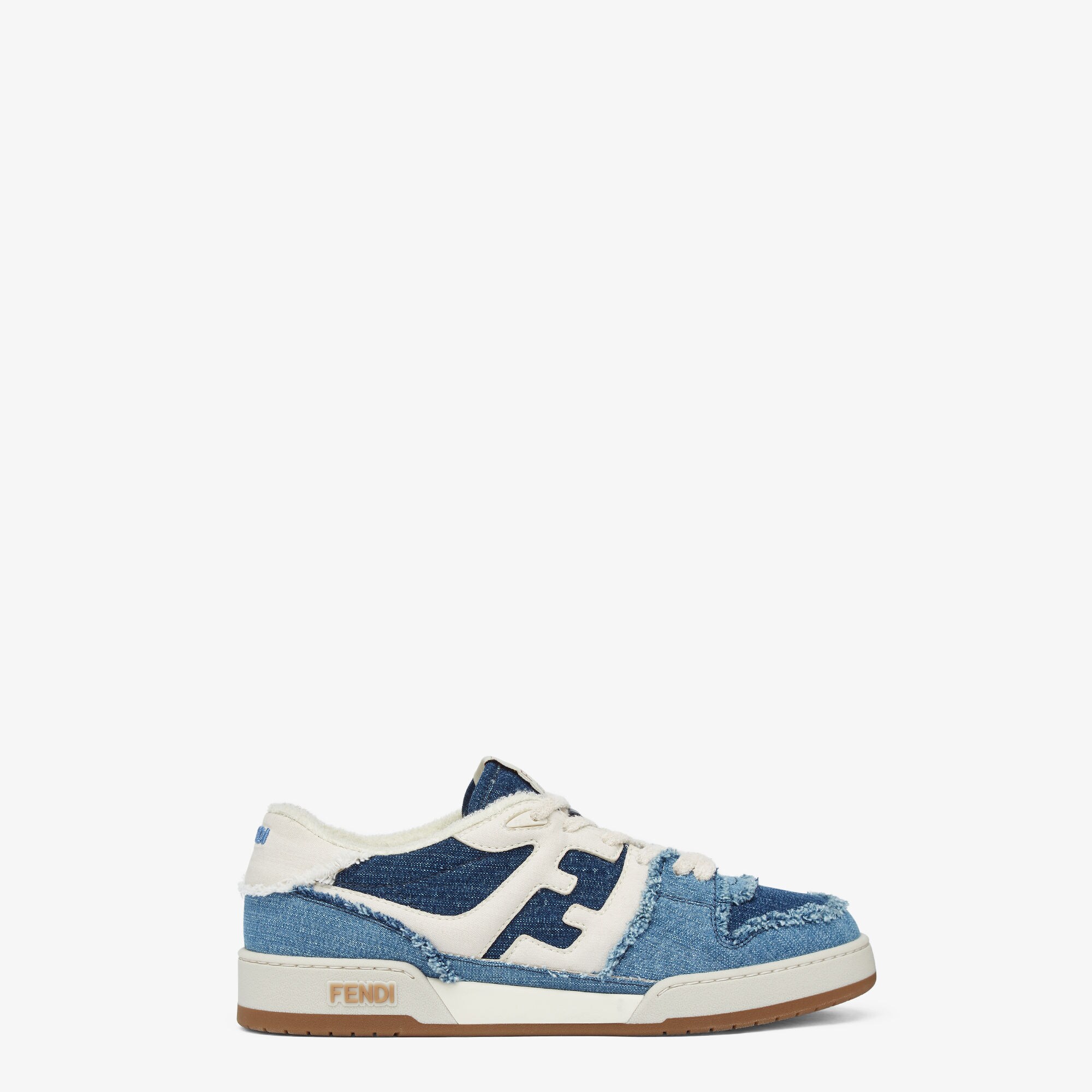 Sneakers Fendi Match - Chaussures basses en denim bleu | Fendi