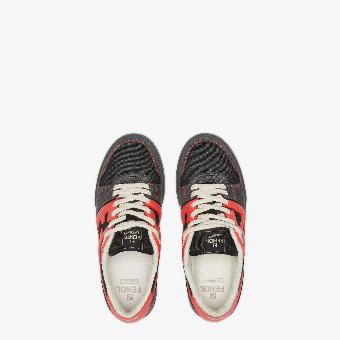 Fendi Match Lunar New Year Capsule grey denim low tops Grey - Image 4/4