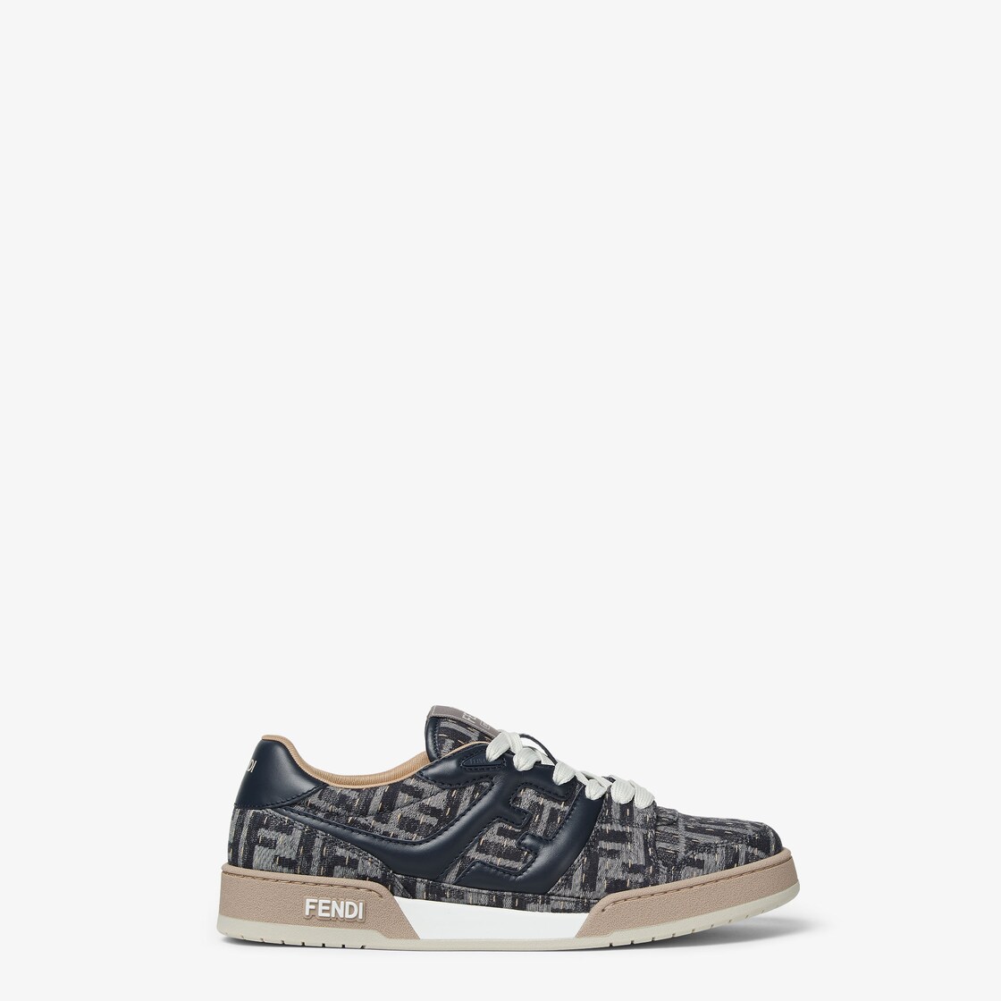 Fendi Match Sneakers Blue denim low-tops Blue - Image 1/4