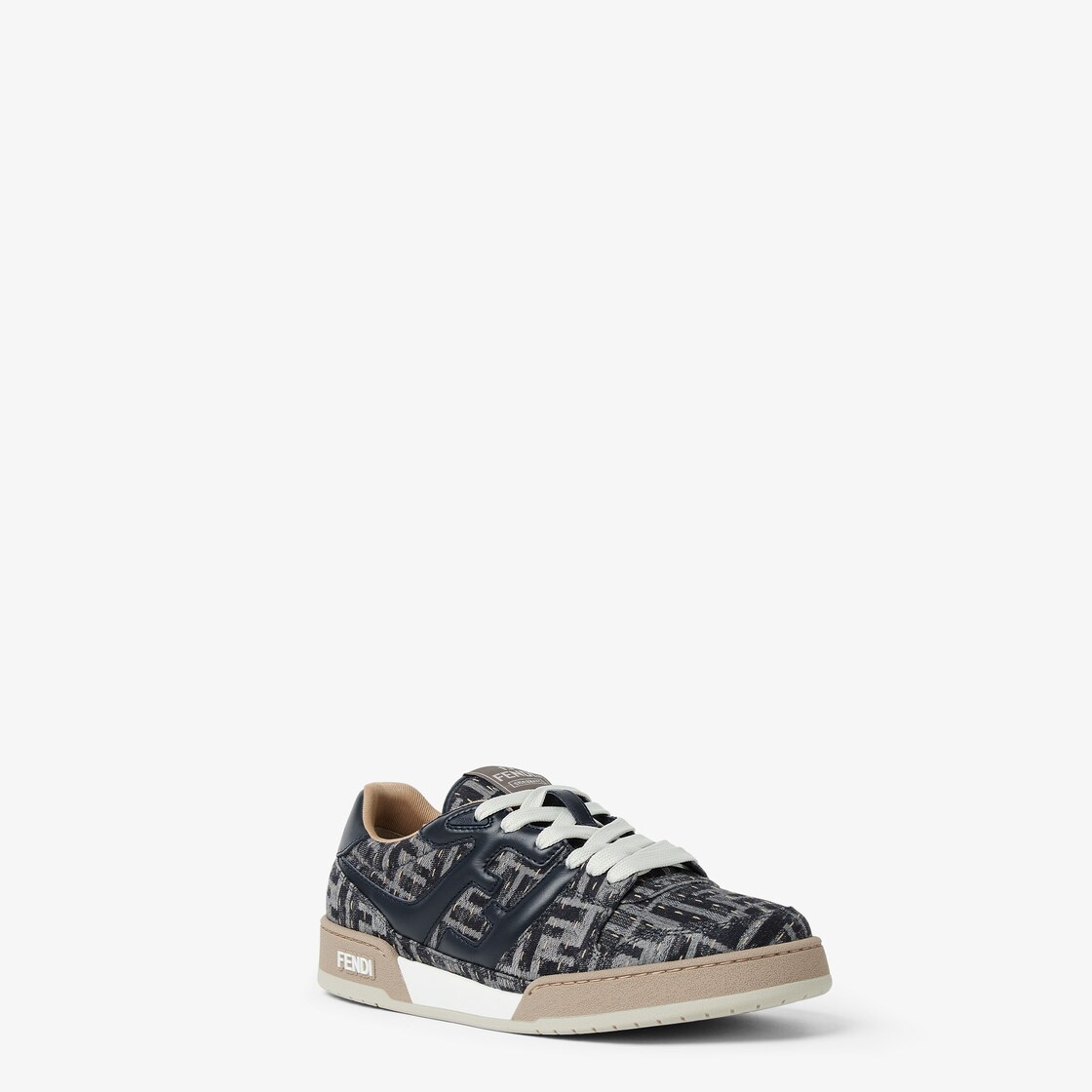 Fendi Match Sneakers Blue denim low-tops Blue - Image 2/4