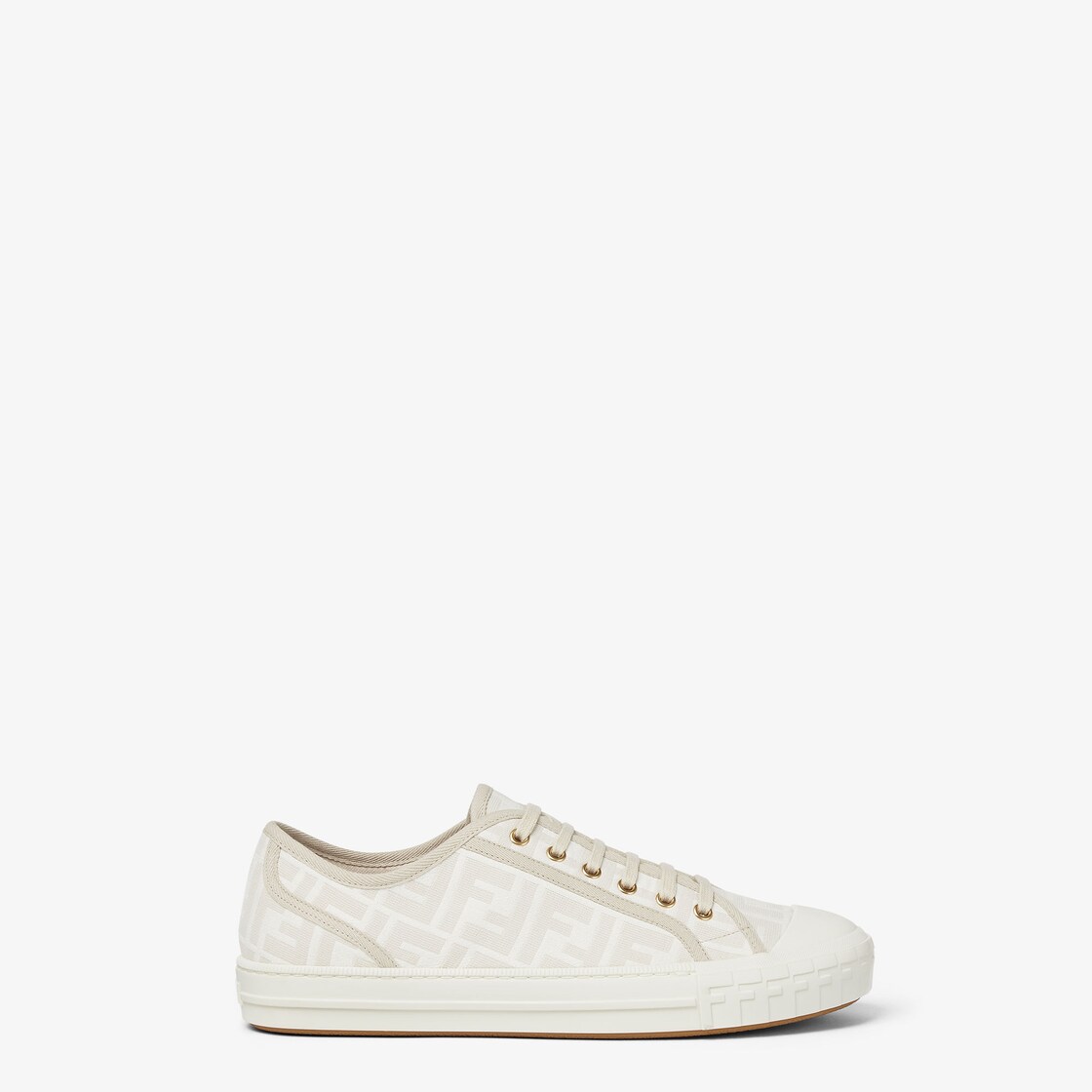 Fendi Domino White fabric low tops Fendi