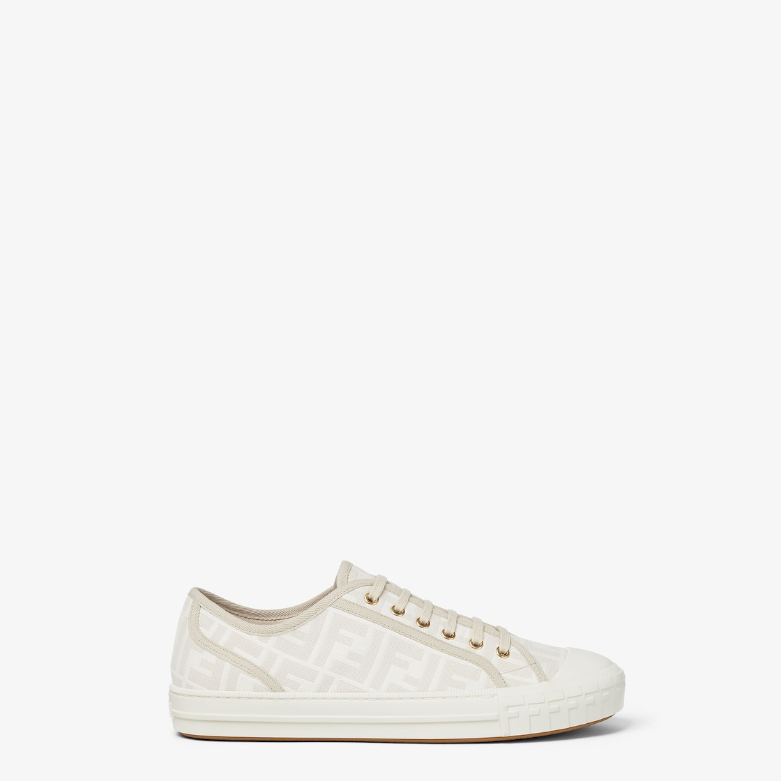 Fendi Domino White fabric low-tops White - Image 1/4