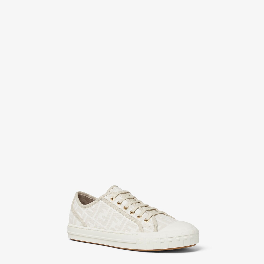 Fendi Domino White fabric low-tops White - Image 2/4