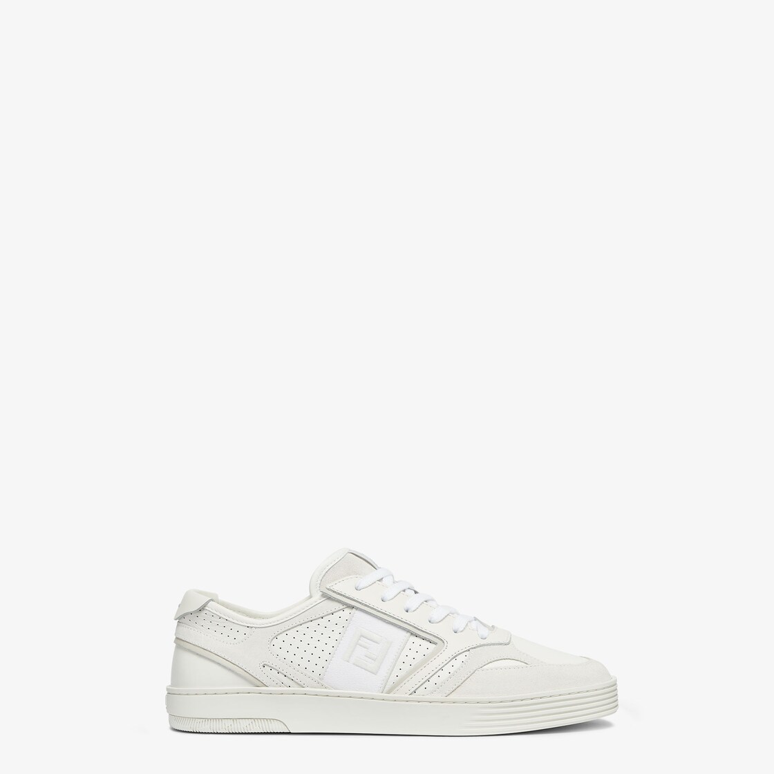 Fendi white leather store sneakers