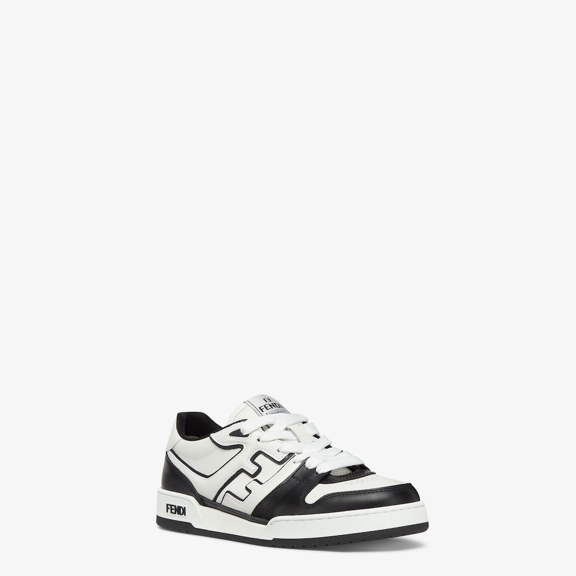 Fendi Match Sneakers Black leather low-tops Black - Image 3/6