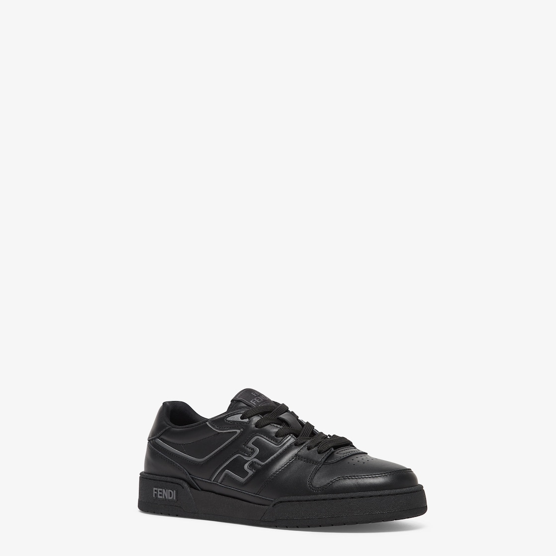 Fendi Match Sneakers Black leather low-tops Black - Image 2/4